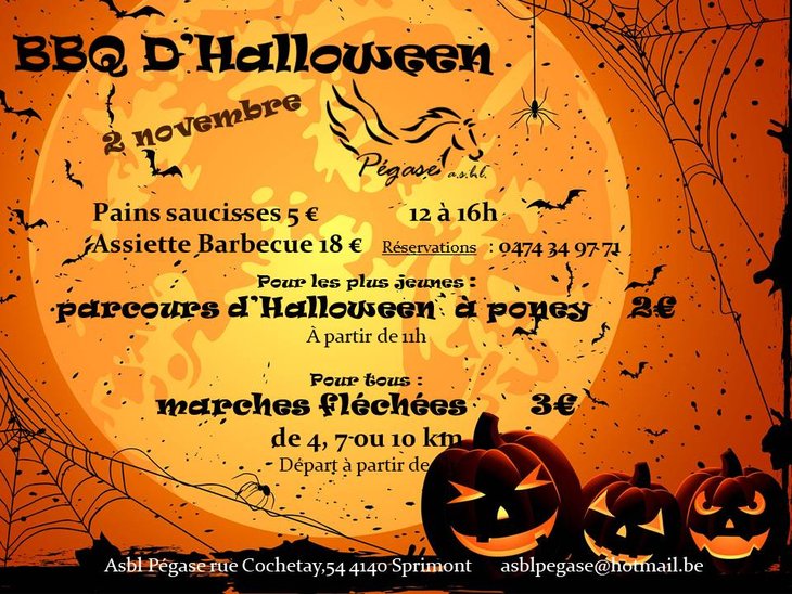 Loisirs Halloween : parcours poney