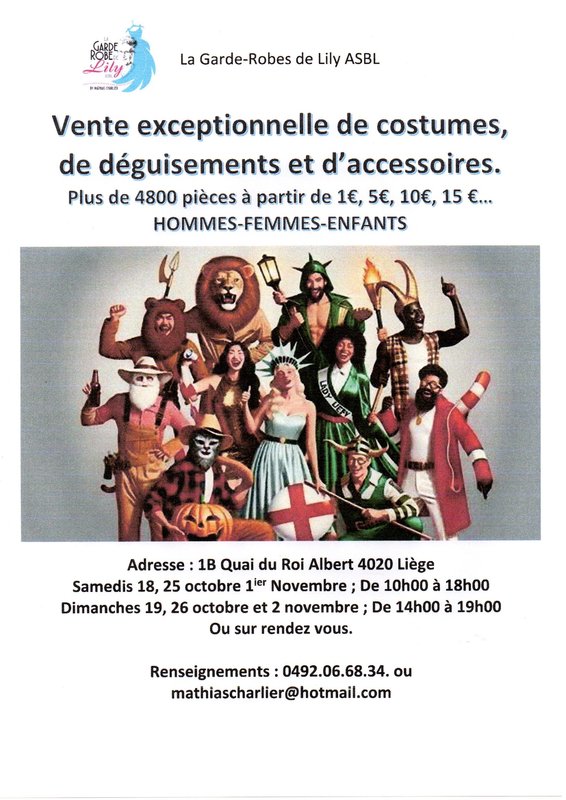 Loisirs Vente exceptionnelle costumes, déguisements d accessoires