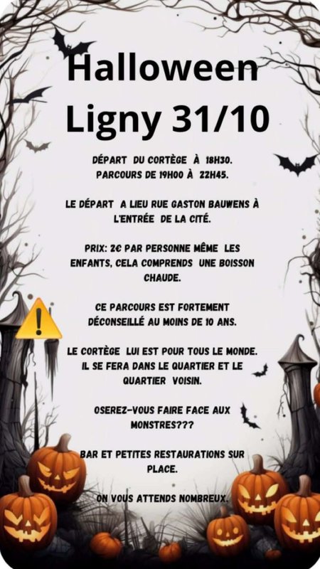 Loisirs Halloween cortège Balade