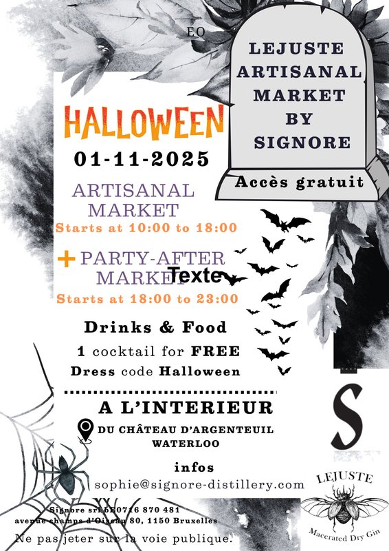 Loisirs Marché artisanal + soirée Halloween