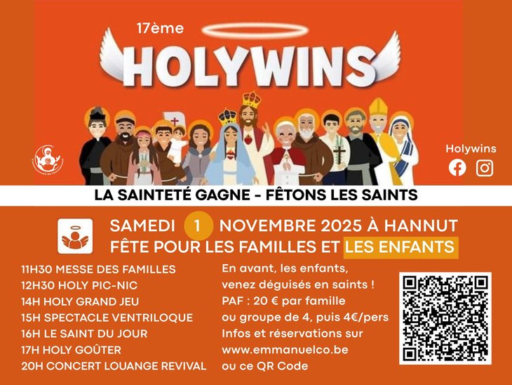 Spectacles Holywins , avant enfants 