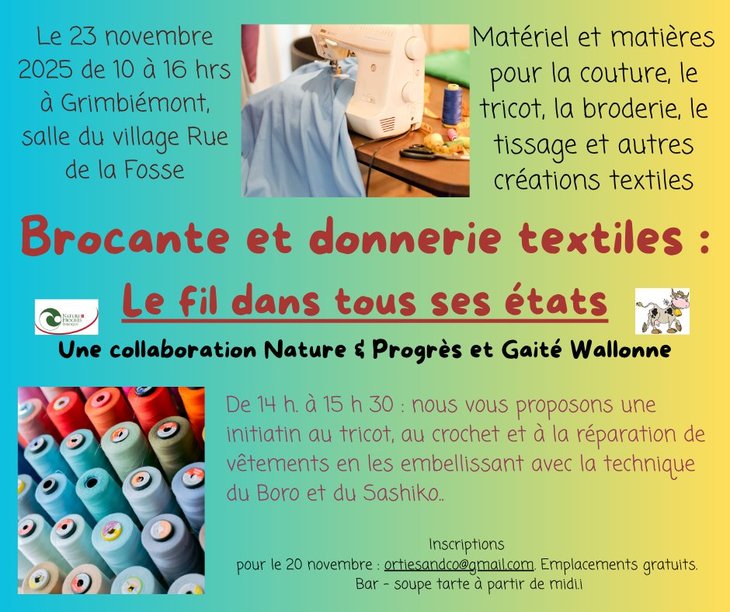  Brocante donnerie textiles