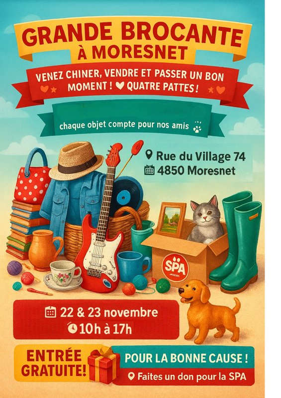  Brocante . Pour bonne cause