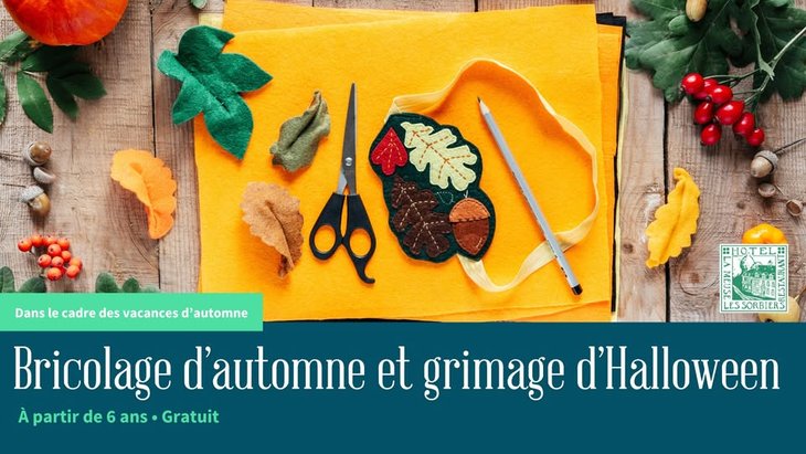 Stages,cours Bricolage d automne grimage d Halloween
