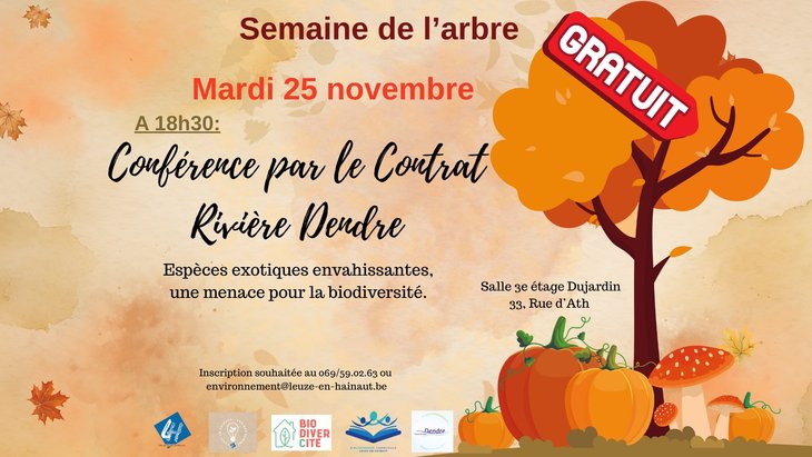 Conférences Les espèces exotiques envahissantes : menace pour biodiversité