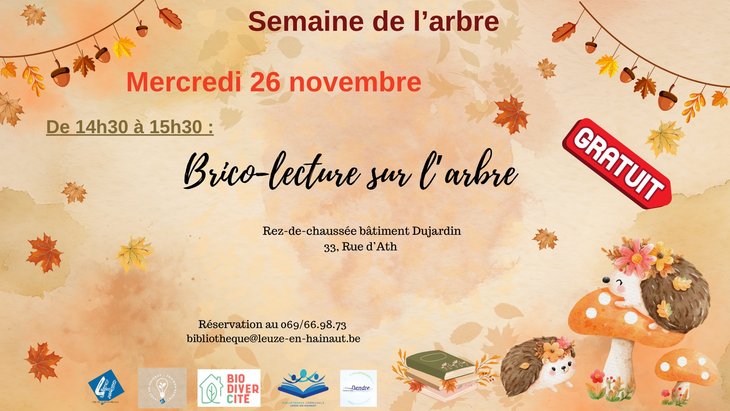 Stages,cours Brico-lecture le thème l’arbre