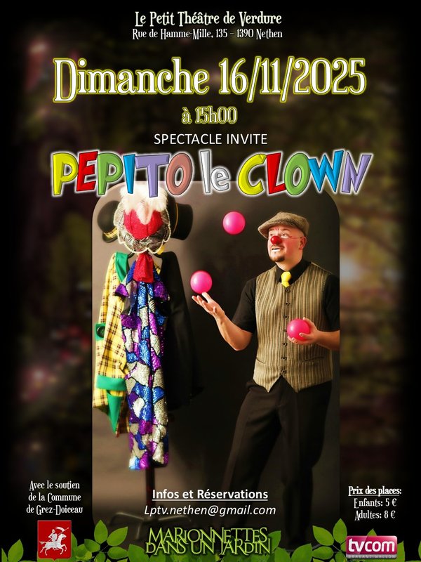 Spectacles Pépito Clown