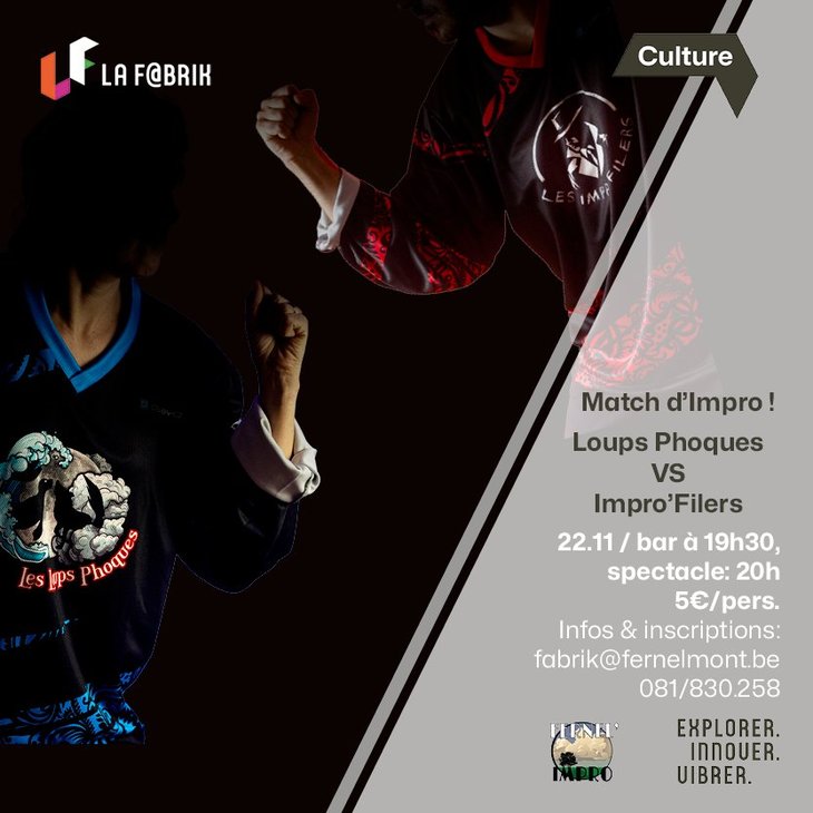 Spectacles Match d impro  Loups Phoques Impro Filers  Fernel Impro