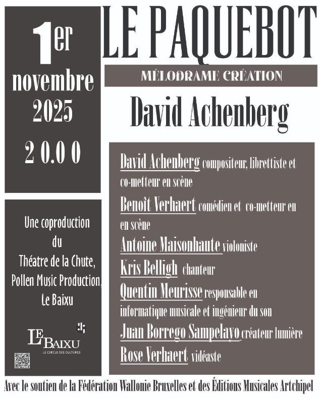 Concerts Le Paquebot - David Achenberg