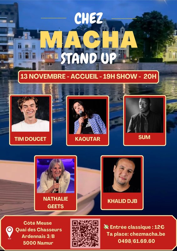Spectacles Chez Macha Plateau stand-up  (Côté Meuse)