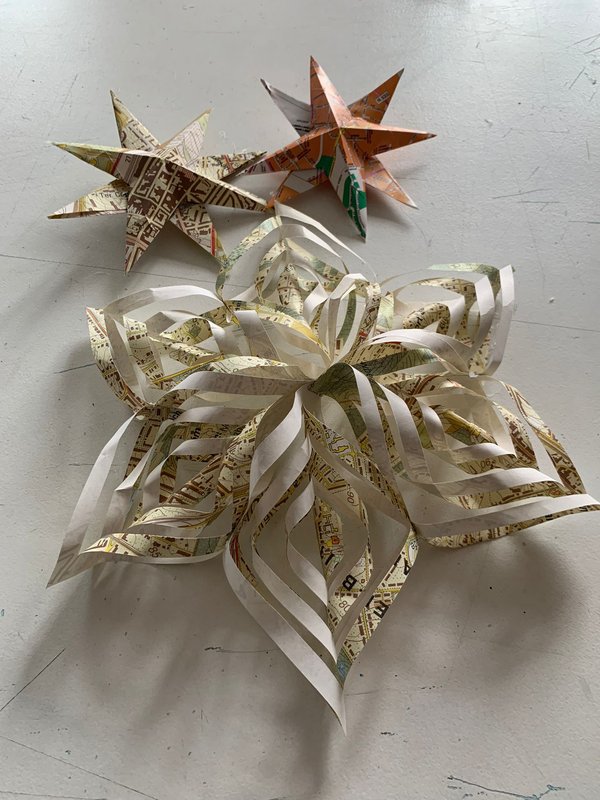 Stages,cours Etoiles magiques papier upcyclé parent, enfant