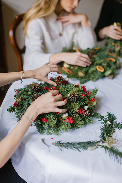 Stages,cours Atelier Couronne Noël