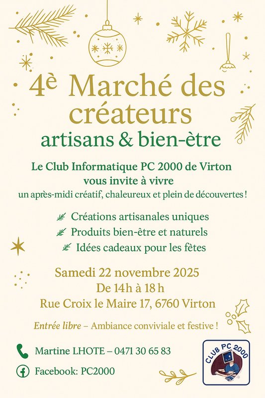 Loisirs 4ème Marché créateurs, artisans bien être