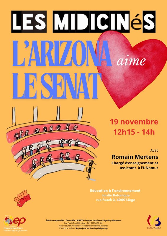 Spectacles Les MidiCinés L’Arizona aime Senat.