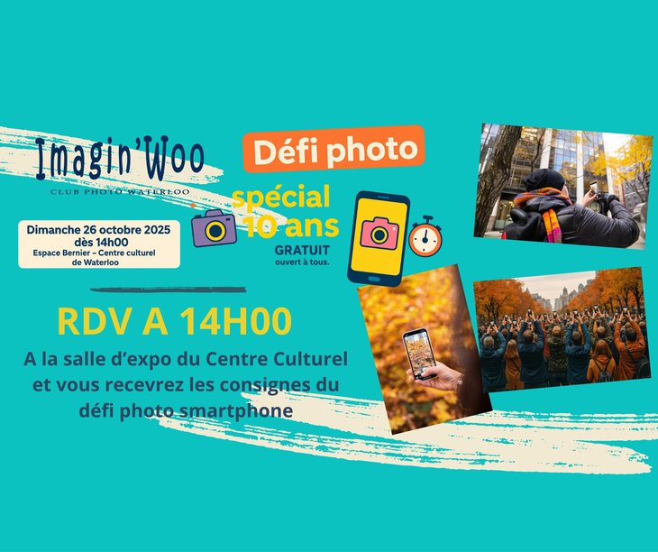 Loisirs Sortie photo  smartphone main  Spéciale ans club photo Imagin WOO