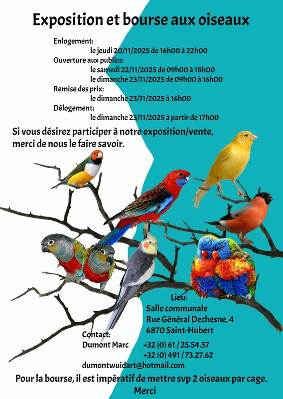 Expositions Exposition Bourse oiseaux