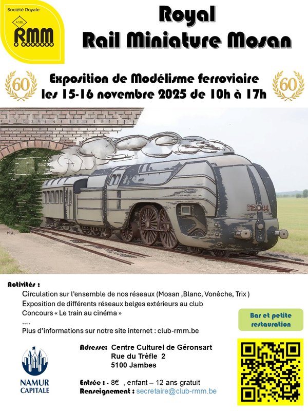 Expositions Exposition modélisme ferroviaire pour 60 du club
