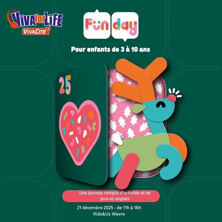 Stages,cours Christmas Funday chez Kids&Us