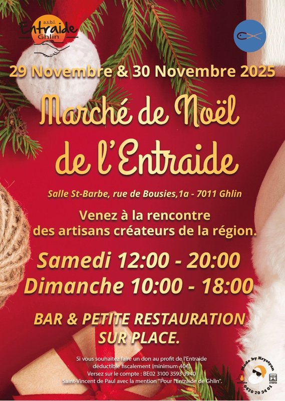 Marchés de Noël Le Marché Noël l’Entraide