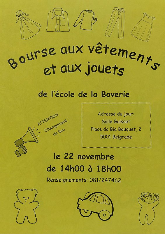 Loisirs Bourse vêtements Ad./ et jouets