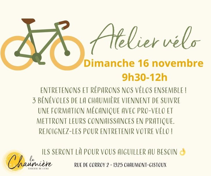 Stages,cours Atelier vélo