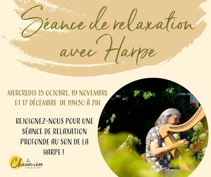 Stages,cours Séance relaxation avec harpe
