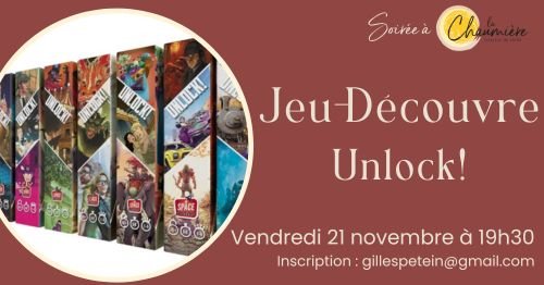 Stages,cours Jeu-Découvre Unlock