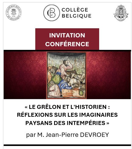 Conférences Conférence grêlon l historien : réflexions les imaginaires paysans