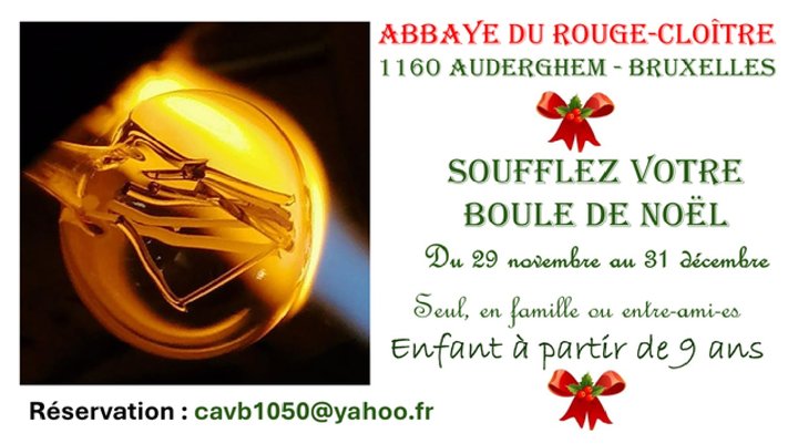 Marchés de Noël Souffler votre boule noël colorée