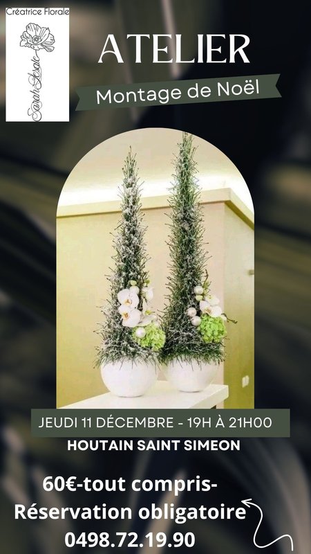 Stages,cours Montage floral Noël