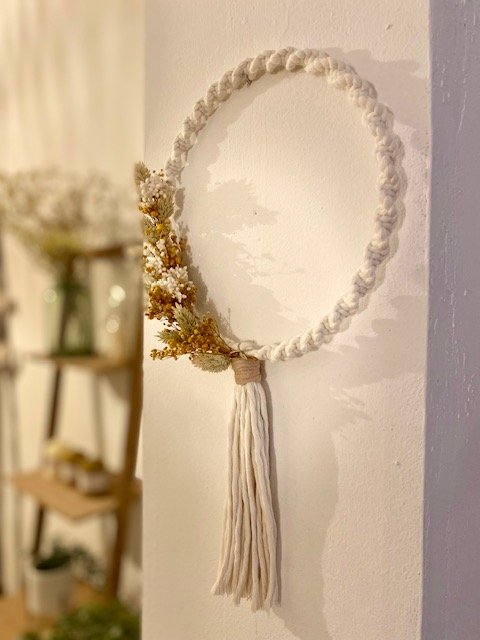 Stages,cours Atelier macramé : fabriquez couronne Noël)