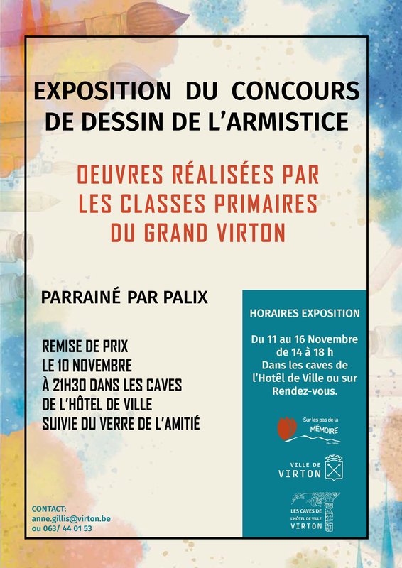 Expositions Exposition concours dessin l Armistice