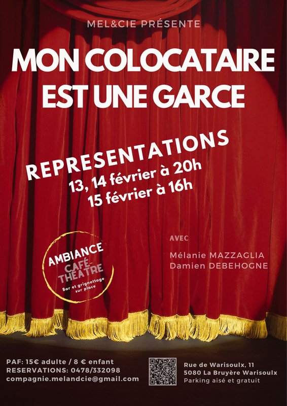 Spectacles Mon colocataire une garce