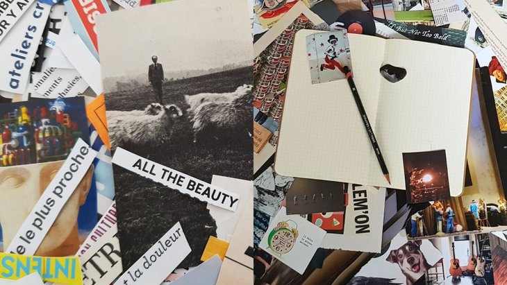 Stages,cours Studio Collage & Ecriture (FR-NL-EN)