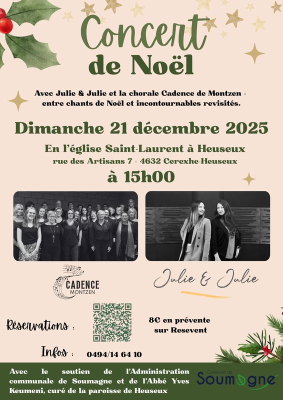 Concerts Concert Julie & Julie de chorale Cadence