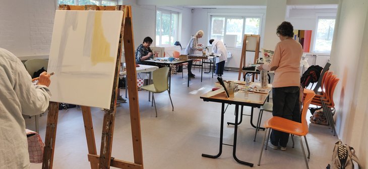 Stages,cours Stage Noël peinture - dessin - gelliprint