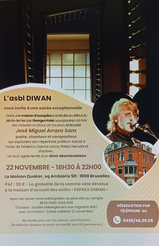 Soirées Soirée Poésies Chansons Espagnoles & dîner déambulatoire