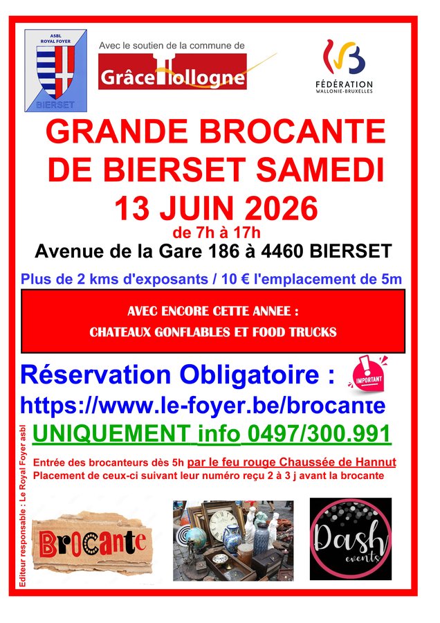  Brocante annuelle Bierset