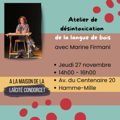 Stages,cours Atelier déconstruction la langue bois