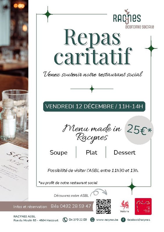 Loisirs Repas caritatif restaurant social