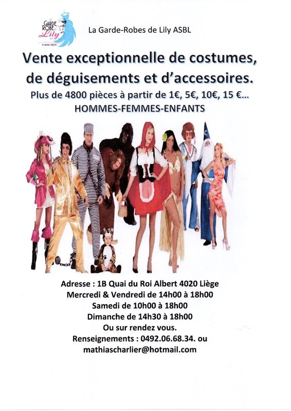 Loisirs Vente exceptionnelle costumes, déguisements d accessoires