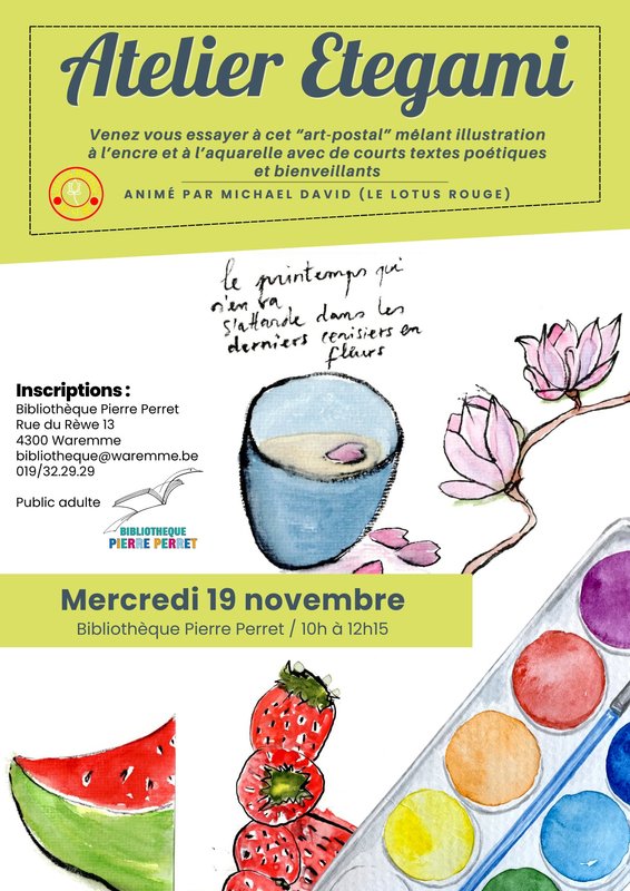Stages,cours Atelier créatif pour adultes : initiation l Etegami