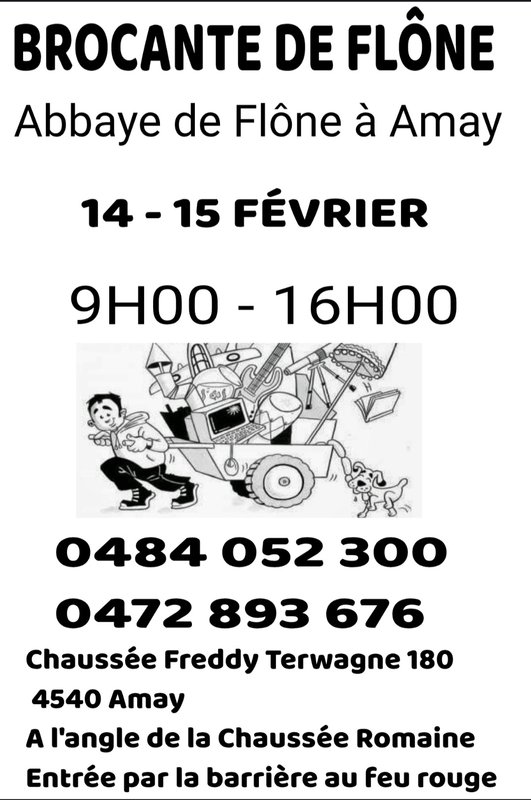  Brocante hall omnisports abbaye Flône amay