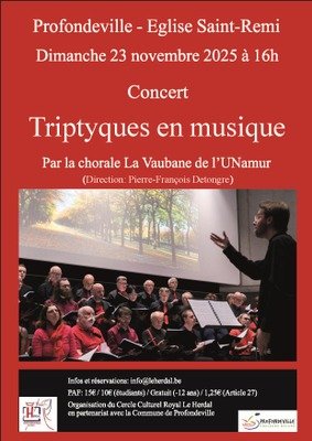 Concerts Concert Profondeville : Triptyques musique
