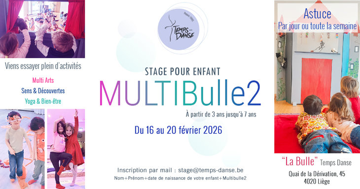 Stages,cours Stage enfant Multibulle - Multi arts Sens & Découvertes Yoga & Bien-être