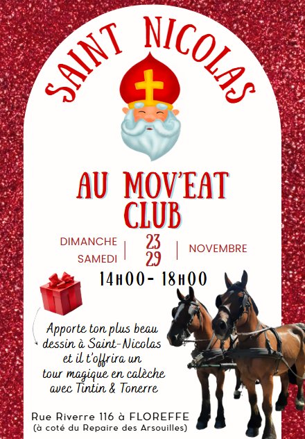Loisirs Visite Saint-Nicolas Mov’eat Club