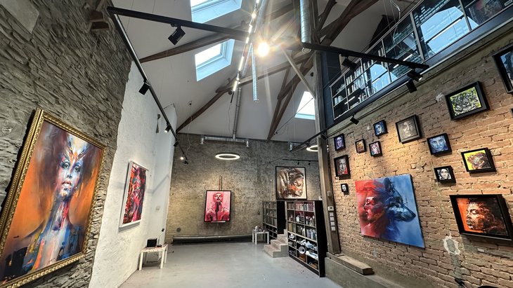 Loisirs Portes ouvertes atelier peinture / Gilliane Warzée