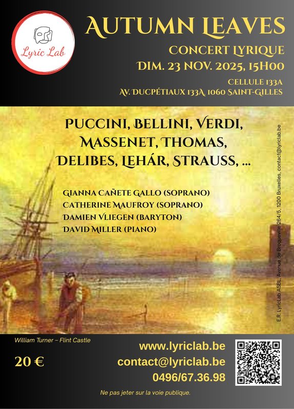 Concerts Autumn Leaves - Concert lyrique