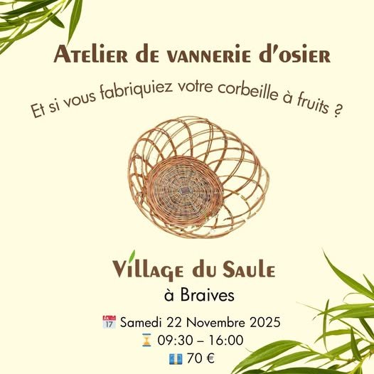 Stages,cours Corbeille fruits osier