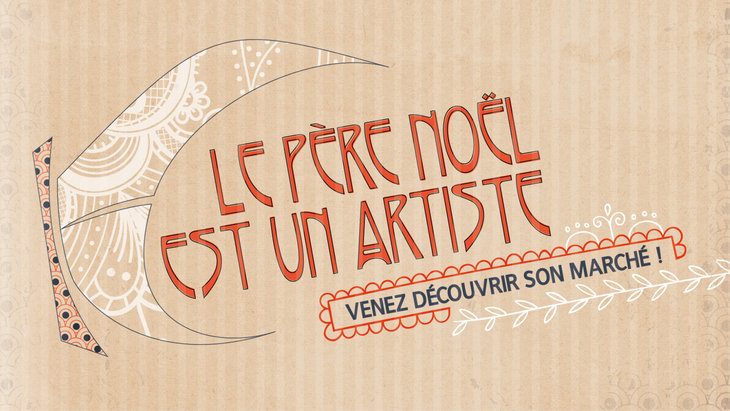Marchés de Noël Le Père Noël un artiste